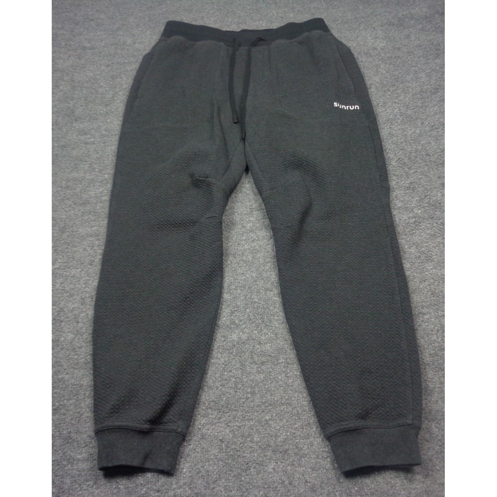 Lululemon Jogger Mens Large Grey At Ease Textured Tapered Fit Running Workout‎